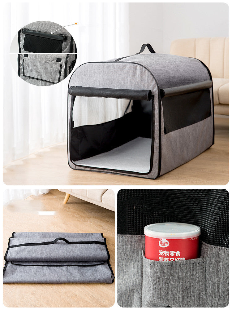 Dog Cage House Car Pet Supplies Washable Pet Kennel Cylinder Portable Dog House - 𝓢𝓱𝓸𝓹𝓵𝓮𝓬𝔂