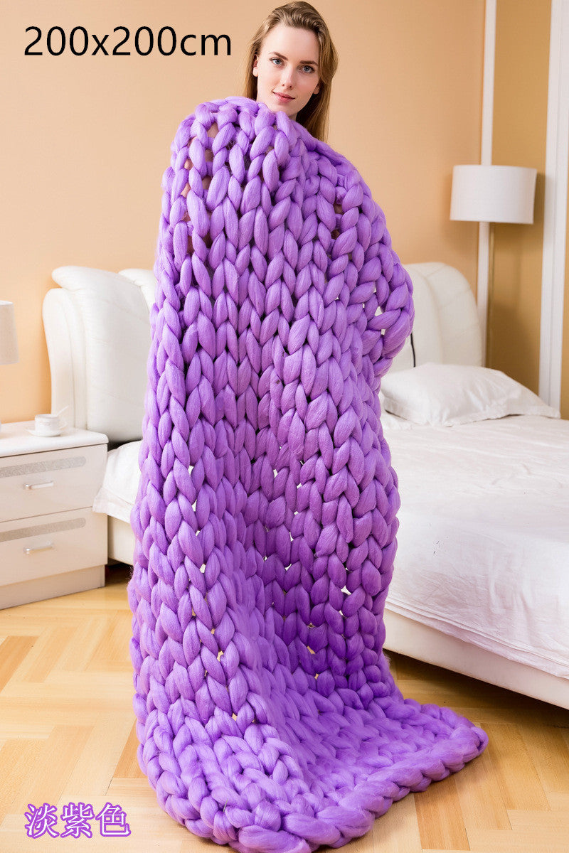 Acrylic woven super thick wool blanket - 𝓢𝓱𝓸𝓹𝓵𝓮𝓬𝔂