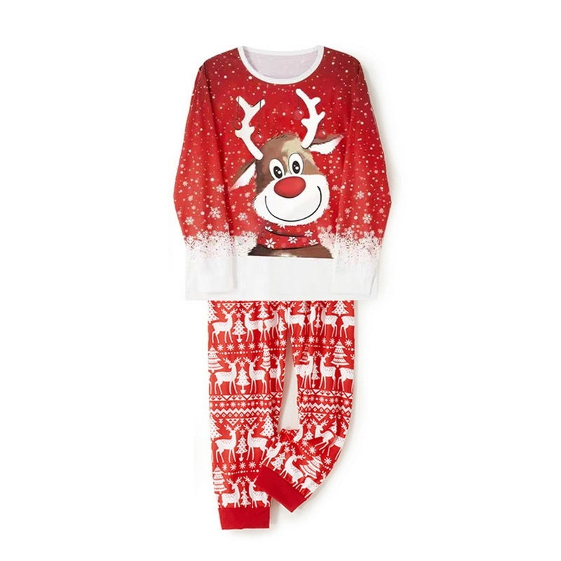 Parent-Child Two-piece Suit Elk Printing Pajamas Suit Homewear - 𝓢𝓱𝓸𝓹𝓵𝓮𝓬𝔂