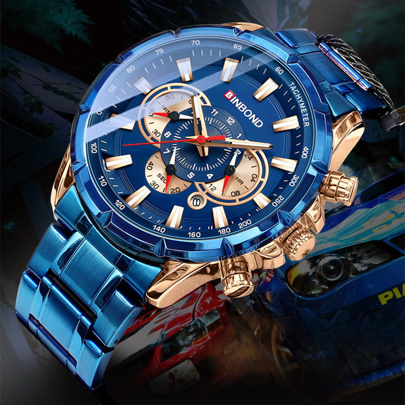 Tactical Motorcycle Waterproof Luminous Watch Timing Multi-Pointer - 𝓢𝓱𝓸𝓹𝓵𝓮𝓬𝔂