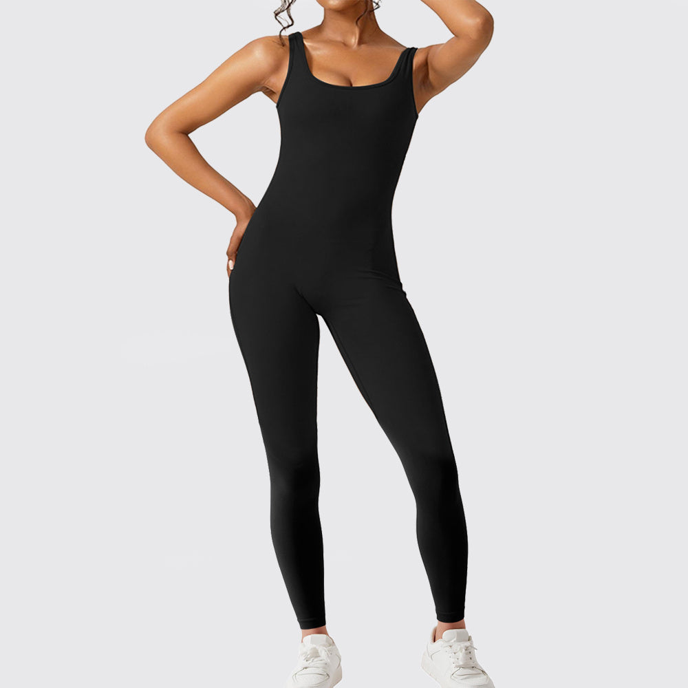 Women Sleeveless Flare Jumpsuits Fitness Yoga Long Pants - 𝓢𝓱𝓸𝓹𝓵𝓮𝓬𝔂