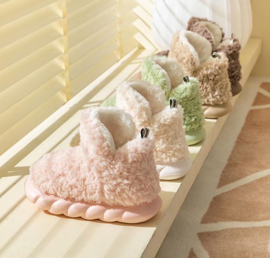 Winter Package Heeled Waterproof Home Indoor And Outdoor Wear Cute High Helper Cotton Slippers - 𝓢𝓱𝓸𝓹𝓵𝓮𝓬𝔂