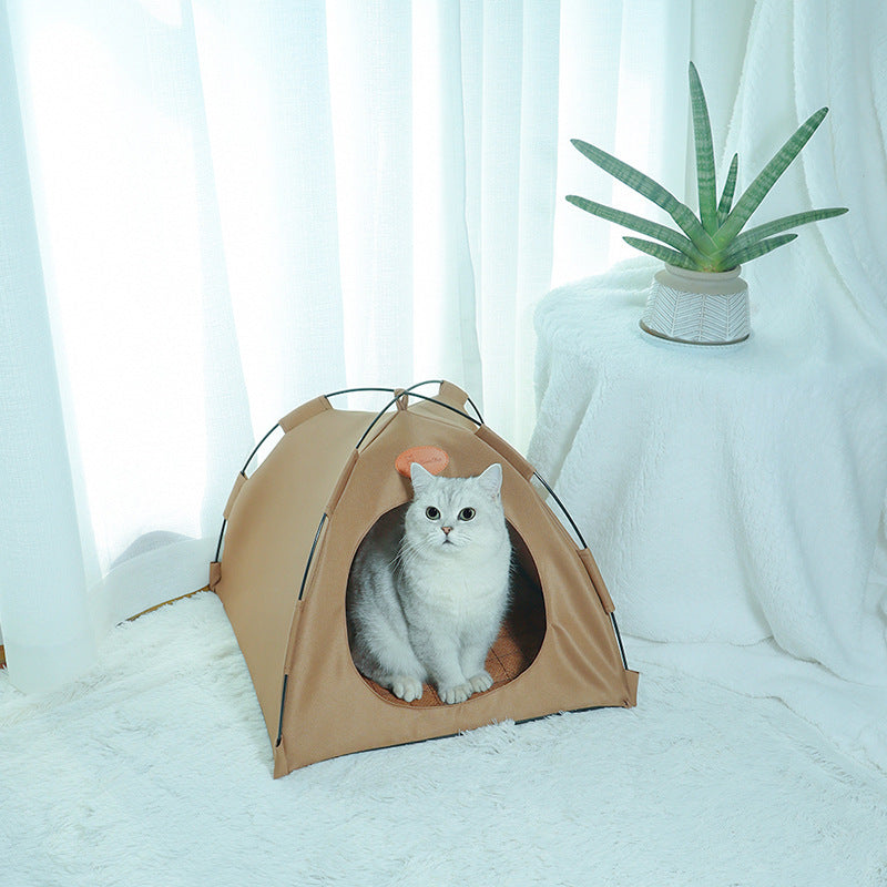 Foldable Cat Outdoor Canvas Tent - 𝓢𝓱𝓸𝓹𝓵𝓮𝓬𝔂