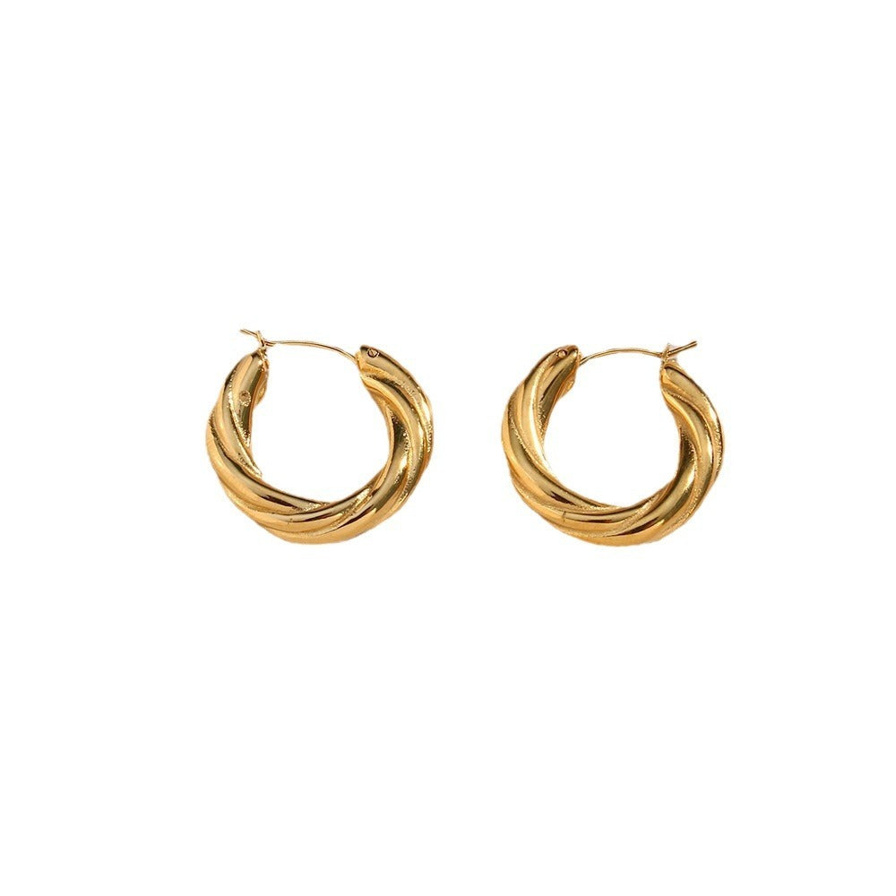 Denisse Twisted Hoop Earrings - 𝓢𝓱𝓸𝓹𝓵𝓮𝓬𝔂