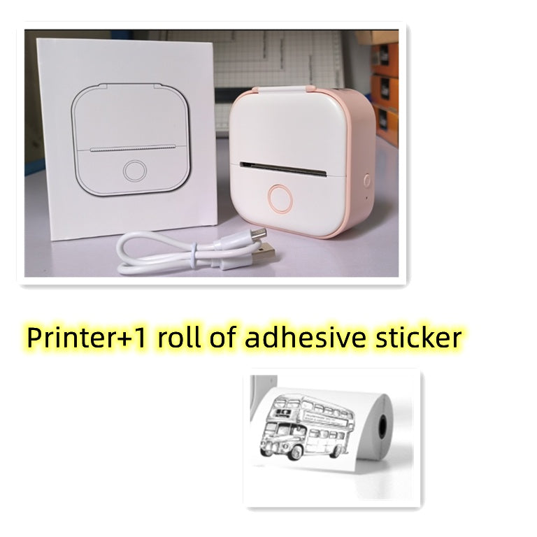 Portable Mini Thermal Label Printer Home Photo Printer Student Wrong Question Printer Bluetooth-compatible Mini Label Printer Price Tag - 𝓢𝓱𝓸𝓹𝓵𝓮𝓬𝔂