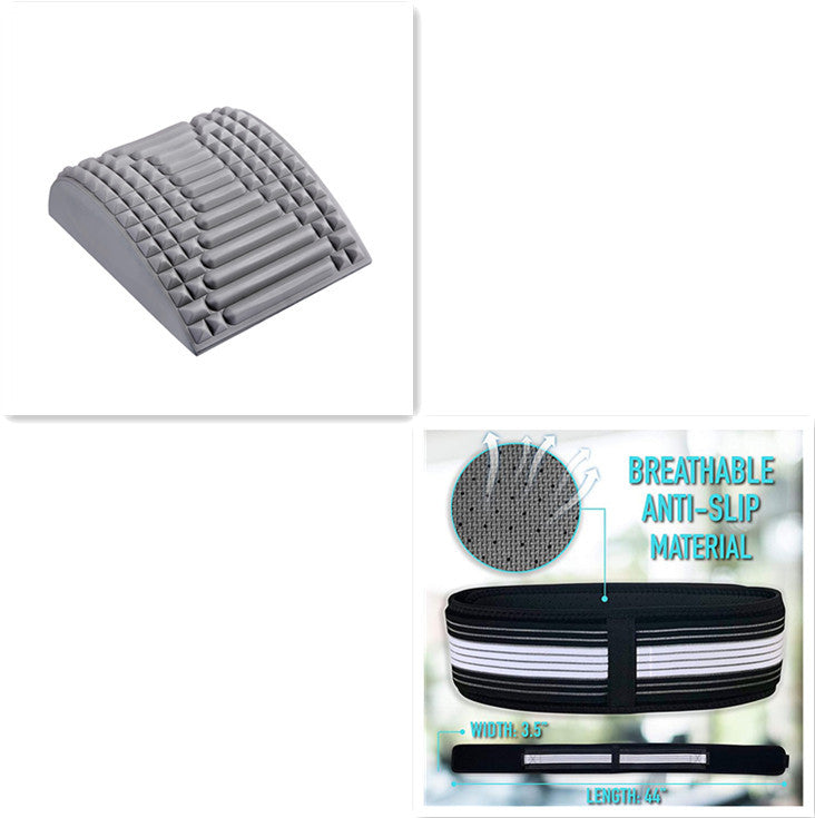 Back Stretcher Pillow Neck Lumbar Support Massager For Neck Waist Back Sciatica Herniated Disc Pain Relief Massage Relaxation - 𝓢𝓱𝓸𝓹𝓵𝓮𝓬𝔂