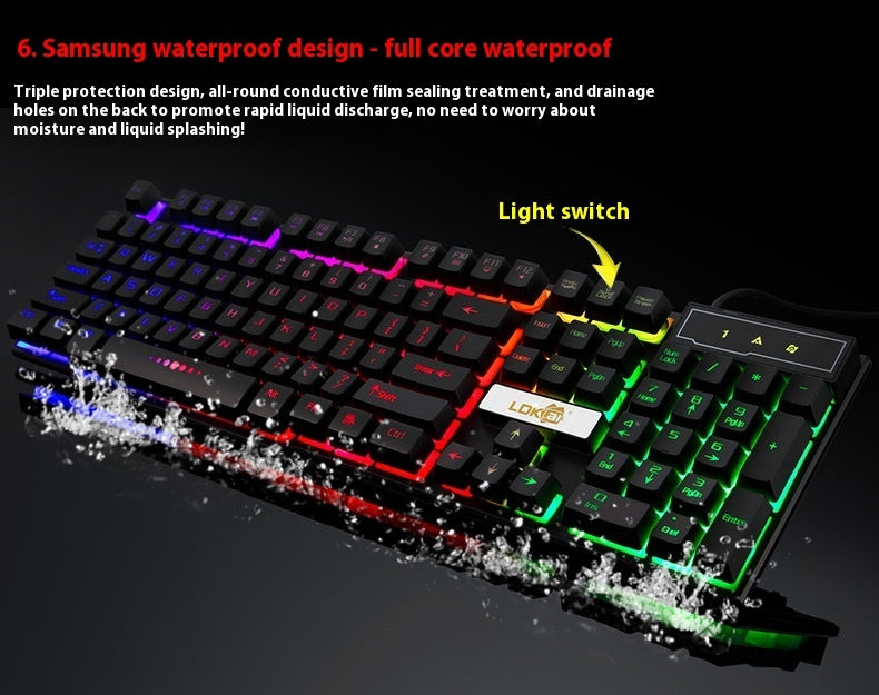Industry gaming keyboard glowing usb cable gaming keyboard - 𝓢𝓱𝓸𝓹𝓵𝓮𝓬𝔂