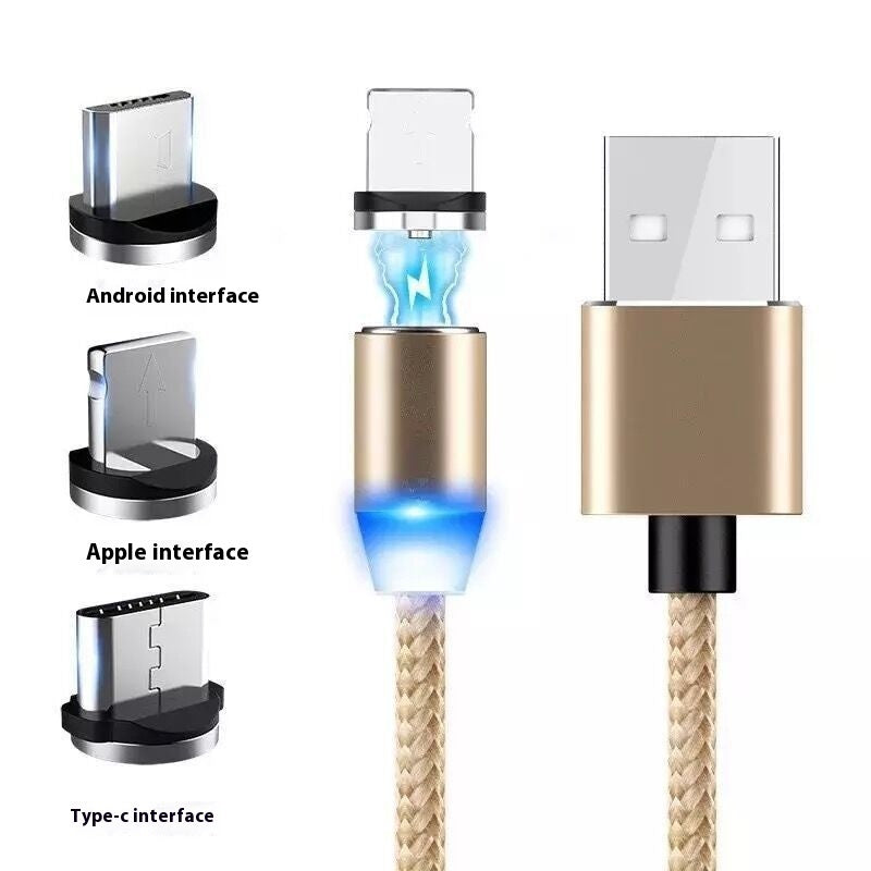 Magnetic Three-in-one Fast Charge Data Cable - 𝓢𝓱𝓸𝓹𝓵𝓮𝓬𝔂