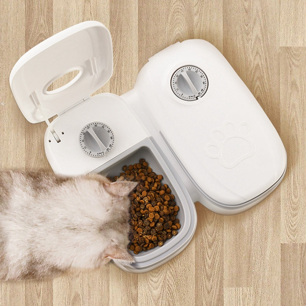 Automatic Pet Feeder Smart Food Dispenser For Cats Dogs Timer Stainless Steel Bowl Auto Dog Cat Pet Feeding Pets Supplies - 𝓢𝓱𝓸𝓹𝓵𝓮𝓬𝔂