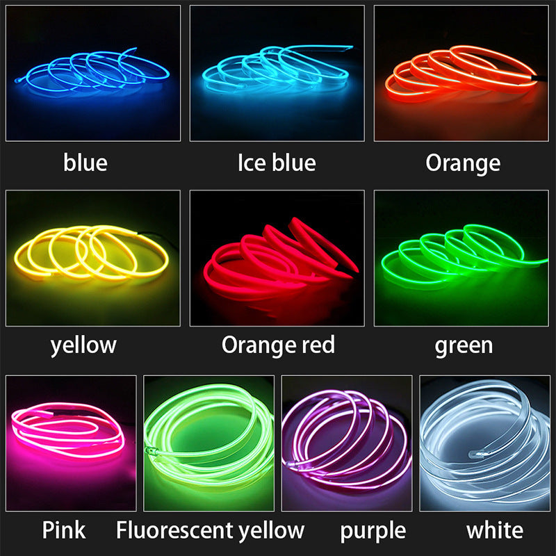 Car Led Strip Light For Neon Party Decoration Light Bicycle Dance Lamp 12V Waterproof USB Strips Lamps - 𝓢𝓱𝓸𝓹𝓵𝓮𝓬𝔂