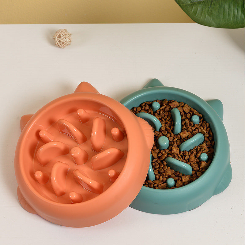 Pet Dog Cat Slow Feeder Bowls Anti Choking Slow Feeder Dish Bowl Home Dog Eating Plate Anti Gulping Bowl Supplies - 𝓢𝓱𝓸𝓹𝓵𝓮𝓬𝔂