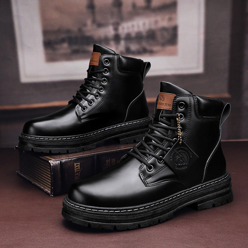Men's Boots Plus Size Vintage Leather Worker Boot - 𝓢𝓱𝓸𝓹𝓵𝓮𝓬𝔂