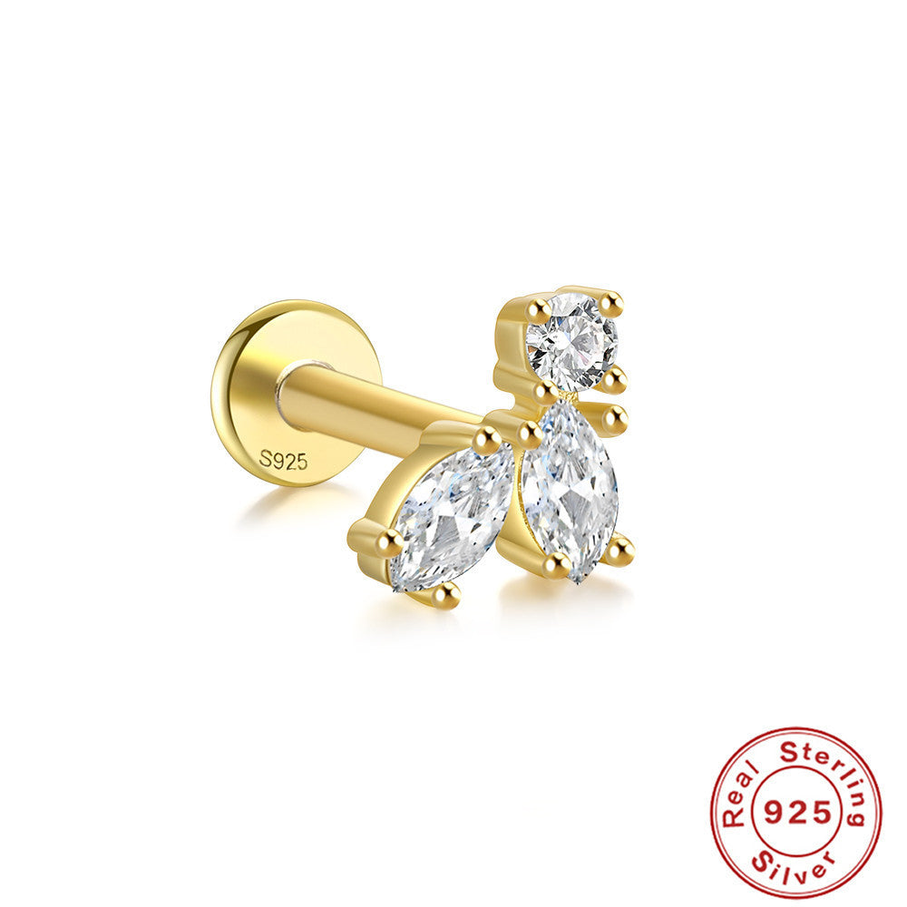 S925 Sterling Silver Horse Eye Multi-Diamond Dragonfly Stud Earrings - 𝓢𝓱𝓸𝓹𝓵𝓮𝓬𝔂