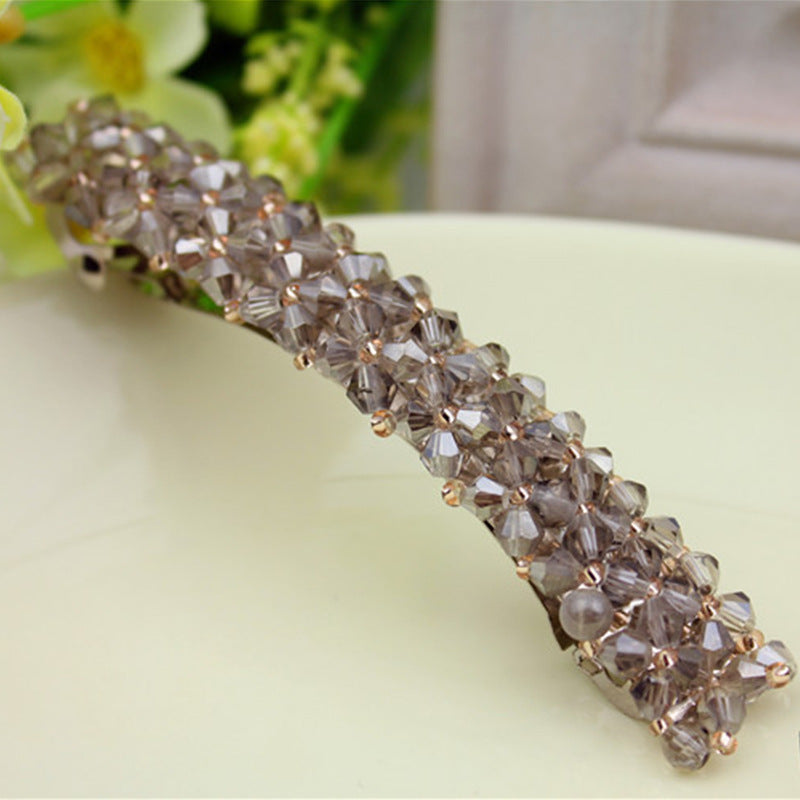 Four Rows Of Crystal Hair Clips, Spring Clips - 𝓢𝓱𝓸𝓹𝓵𝓮𝓬𝔂