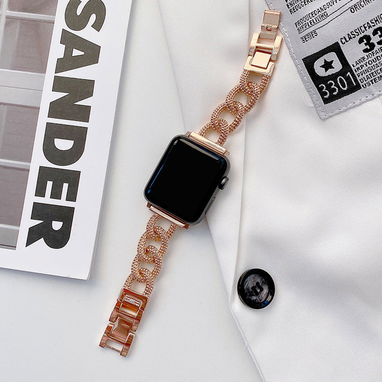 Classic Style Metal Chain Fashion Women's Watch Wrist Strap