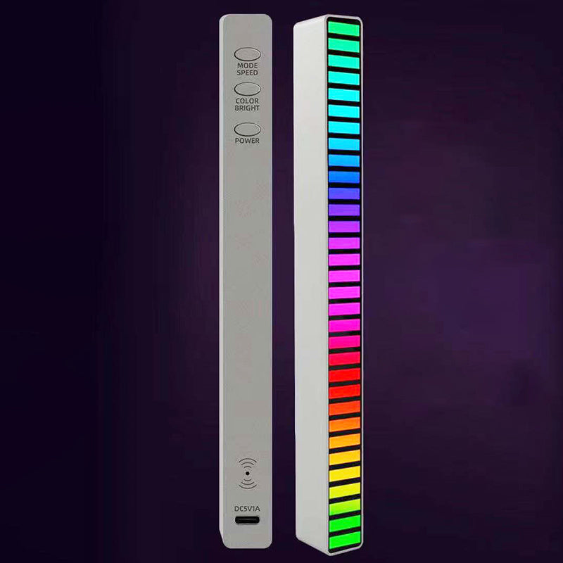New Car Sound Control Light RGB Voice-Activated Music Rhythm Ambient Light With 32 LED 18 Colors Car Home Decoration Lamp - 𝓢𝓱𝓸𝓹𝓵𝓮𝓬𝔂