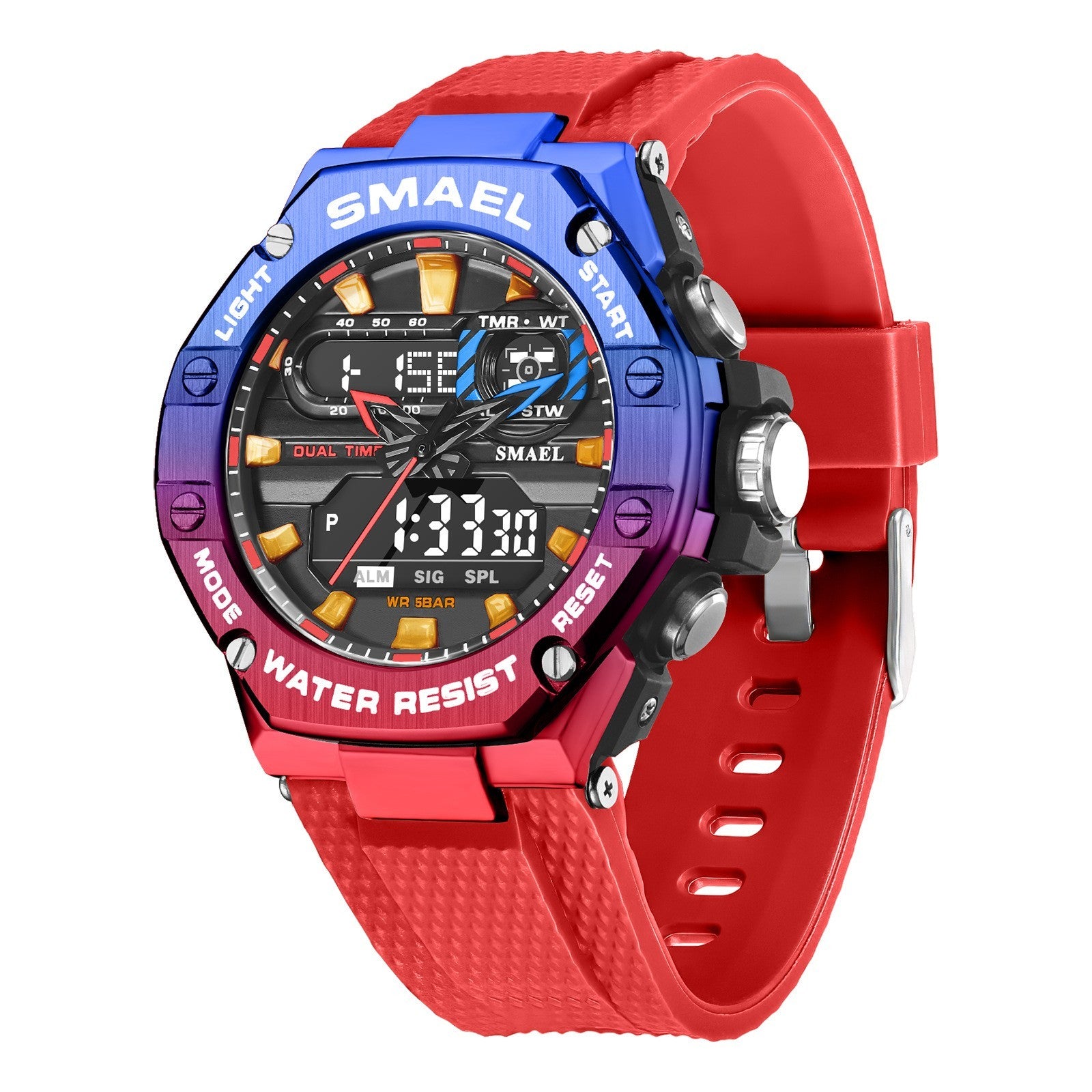Digital Alloy Electronic Watch Men - 𝓢𝓱𝓸𝓹𝓵𝓮𝓬𝔂