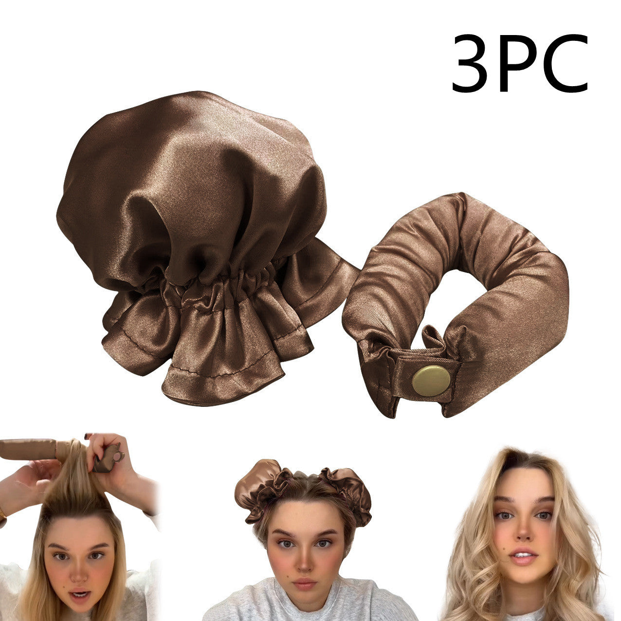 New Heatless Curl Stick With Cloth Cover Cute Ball Head Hair Curler Headband Hair Rollers Wave Form Curling Rod Hair Style Tools Gadgets - 𝓢𝓱𝓸𝓹𝓵𝓮𝓬𝔂