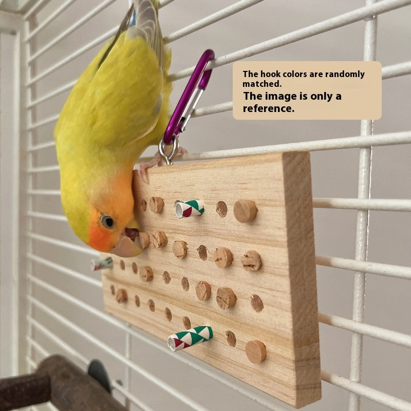 Parrot Toys Training Decompression Hanging Solid Wood Keyboard Toy - 𝓢𝓱𝓸𝓹𝓵𝓮𝓬𝔂
