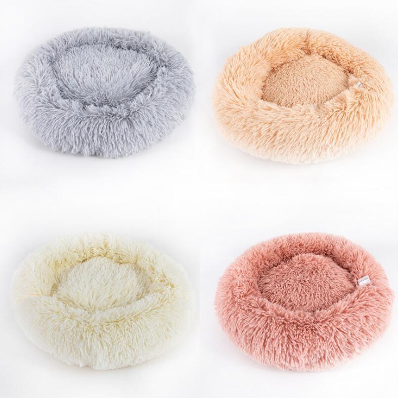 Dog Beds For Small Dogs Round Plush Cat Litter Kennel Pet Nest Mat Puppy Beds - 𝓢𝓱𝓸𝓹𝓵𝓮𝓬𝔂
