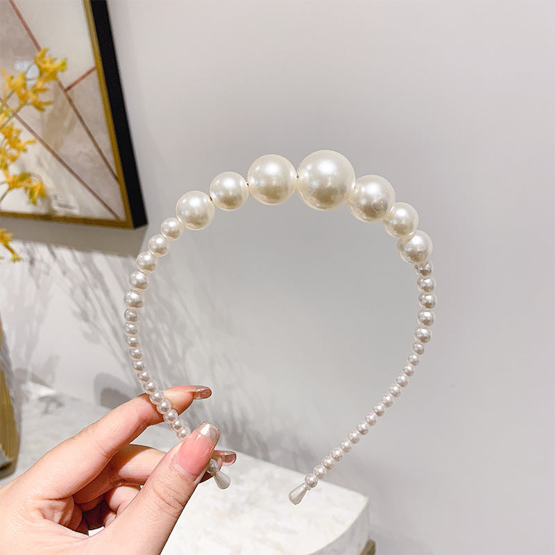 Sen Simple Pearl Thin Headband Hair Accessories Headband - 𝓢𝓱𝓸𝓹𝓵𝓮𝓬𝔂