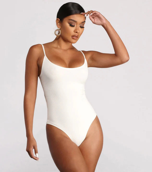 Summer Bikini Backless String Large Size Sexy Solid Color Triangle One-piece Swimsuit Womens Clothing - 𝓢𝓱𝓸𝓹𝓵𝓮𝓬𝔂
