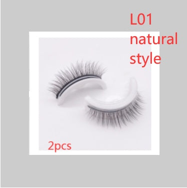Reusable 3D Mink Lashes Natural False Eyelashes Self Adhesive Fake Glue Free Makeup Eyelash Extension Silk - 𝓢𝓱𝓸𝓹𝓵𝓮𝓬𝔂