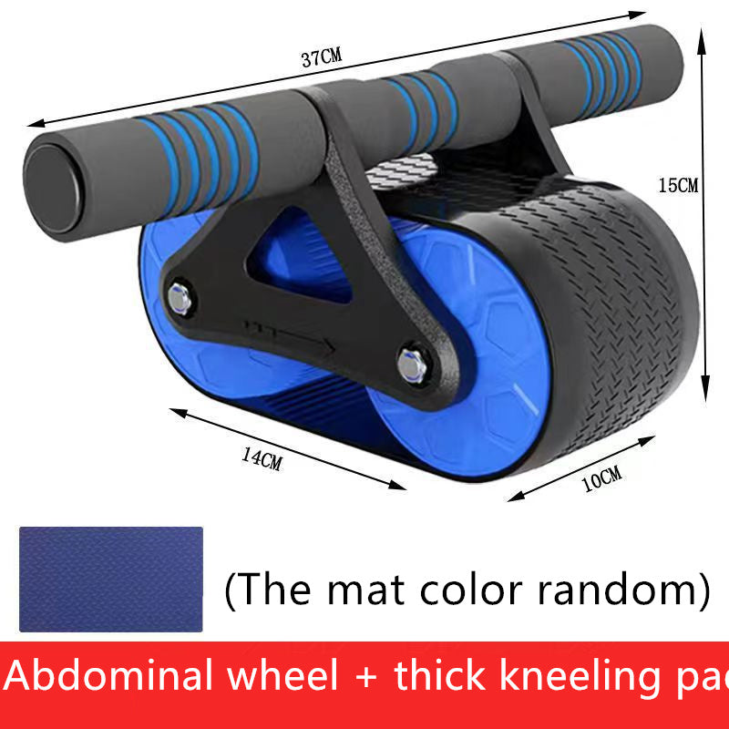 Double Wheel Abdominal Exerciser Women Men Automatic Rebound Ab Wheel Roller Waist Trainer Gym Sports Home Exercise Devices - 𝓢𝓱𝓸𝓹𝓵𝓮𝓬𝔂