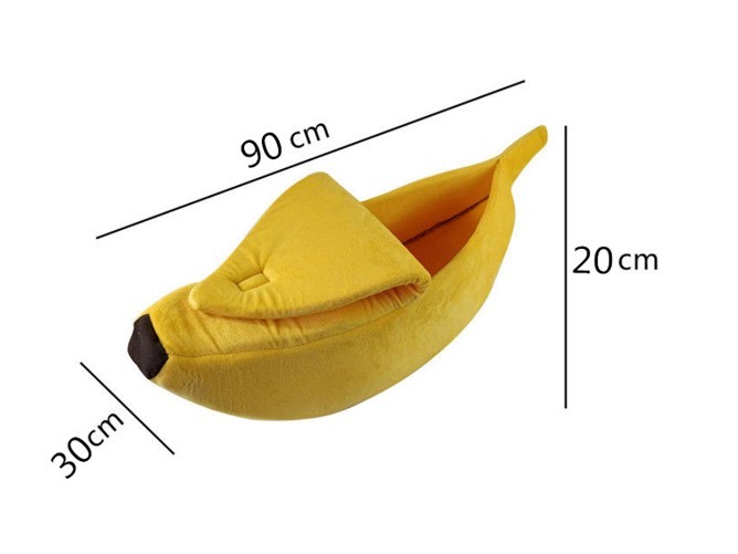 Pet House Dog Bed Banana Shape Dog House Cute Pet Kennel Nest Warm Dog Sofas Sleeping Bed - 𝓢𝓱𝓸𝓹𝓵𝓮𝓬𝔂