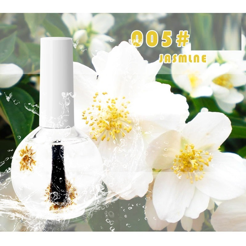 Nail Beauty Dried Flowers Nutrition Nail Treatment Oil Anti-agnail Nail Edge Moisturizing Nail Base Coat Natural Dried Flower Nutrient Solution - 𝓢𝓱𝓸𝓹𝓵𝓮𝓬𝔂