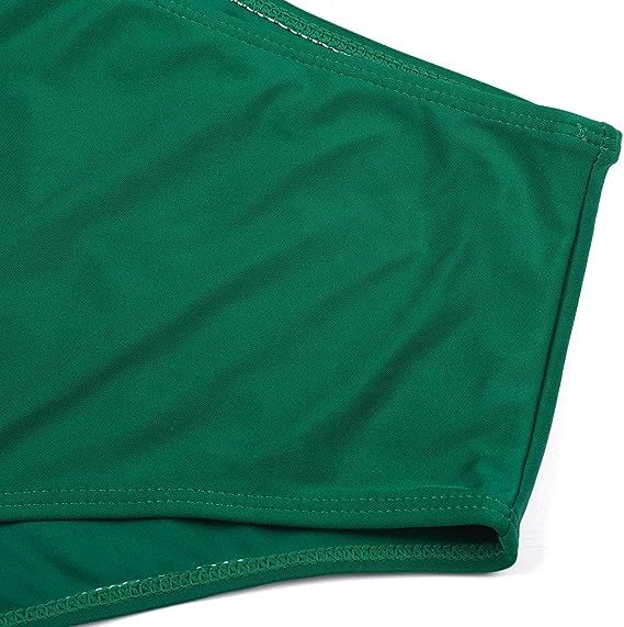 New Style Swimsuit Double Layer Lotus Leaf Tropical Rain Forest High Waist Split Swimsuit - 𝓢𝓱𝓸𝓹𝓵𝓮𝓬𝔂