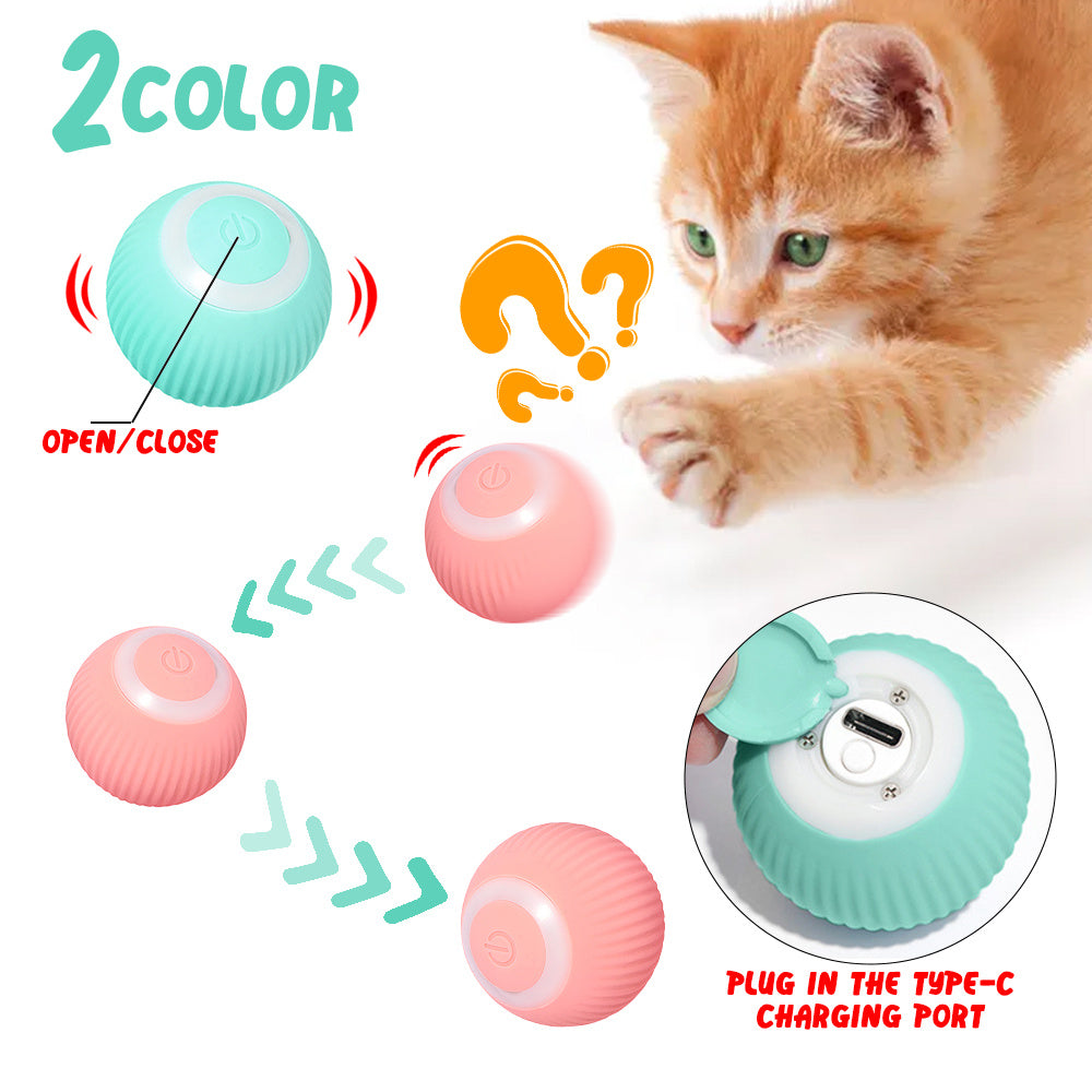 Cat Gravity Intelligent Rolling Ball Tease Toy Pet Automatic Rotating Ball - 𝓢𝓱𝓸𝓹𝓵𝓮𝓬𝔂