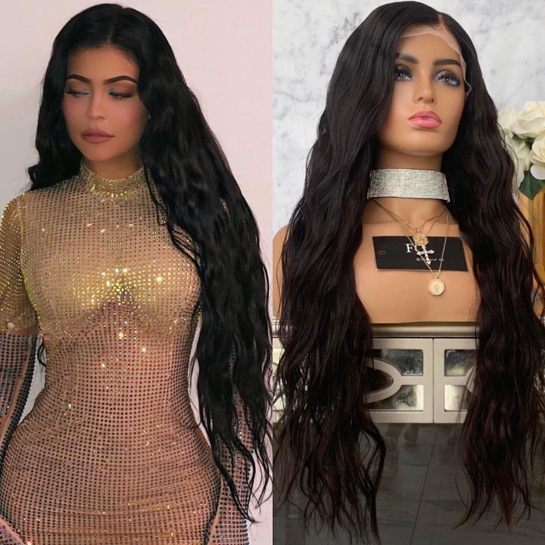 Women's Black Partial Big Wave Long Curly Hair Wig - 𝓢𝓱𝓸𝓹𝓵𝓮𝓬𝔂