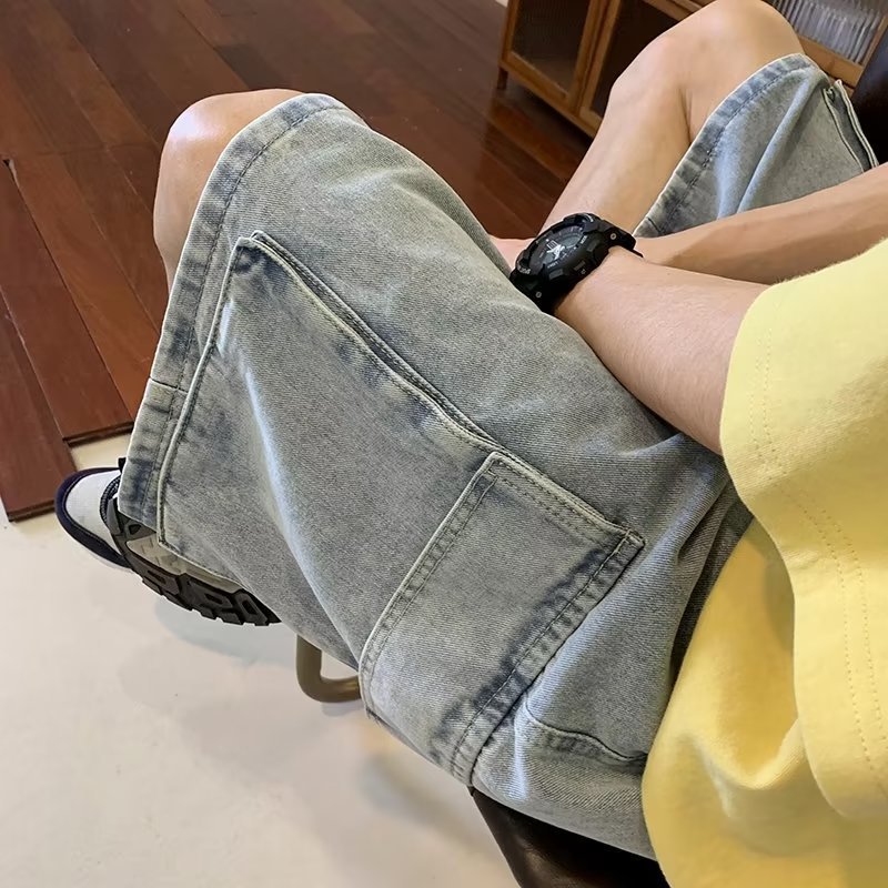 Fashion Work Clothes Denim Shorts For Men - 𝓢𝓱𝓸𝓹𝓵𝓮𝓬𝔂