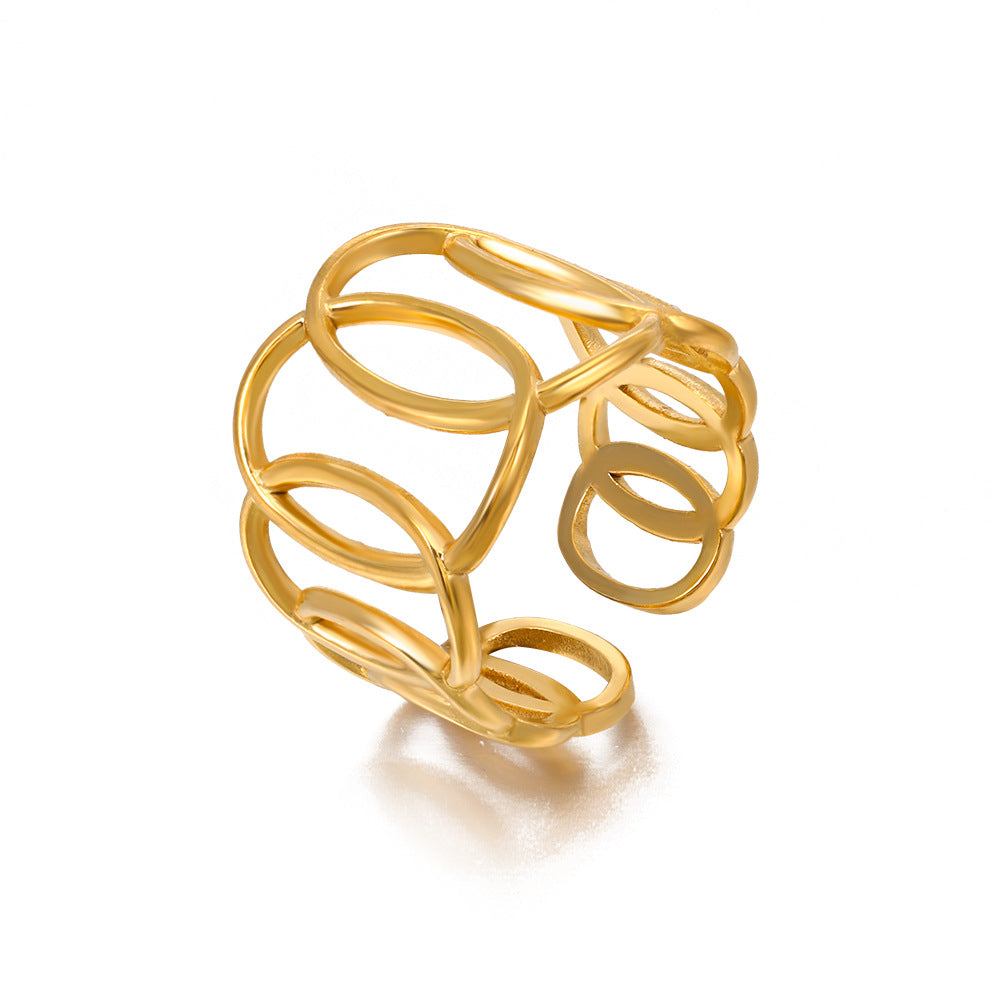 Geometric Ellipse Cross Ring Personality - 𝓢𝓱𝓸𝓹𝓵𝓮𝓬𝔂