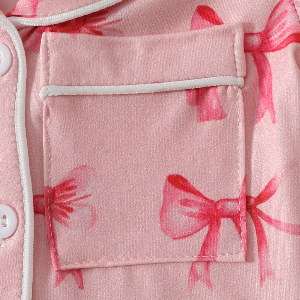 Printed Fashion Personalized Girls' Bow Jumpsuit - 𝓢𝓱𝓸𝓹𝓵𝓮𝓬𝔂