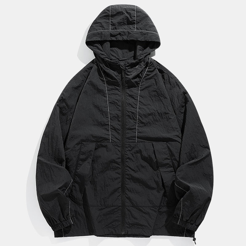 Outdoor Windproof Waterproof Crisp Loose Hoodie Workwear Jacket Coat - 𝓢𝓱𝓸𝓹𝓵𝓮𝓬𝔂