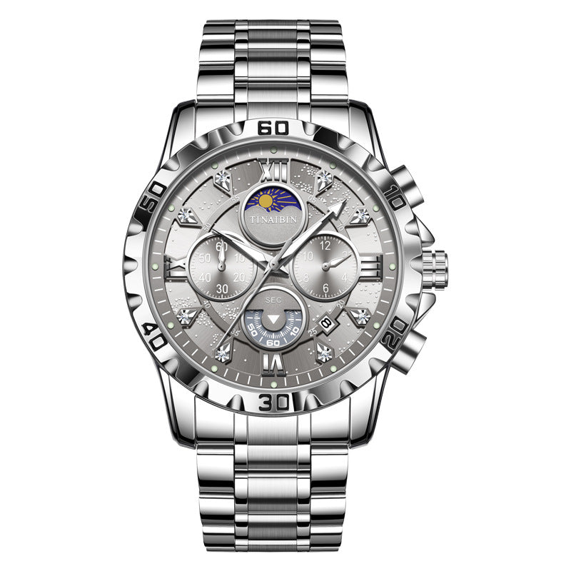 Men's Multi-functional High-grade Quartz Watch Waterproof Luminous - 𝓢𝓱𝓸𝓹𝓵𝓮𝓬𝔂