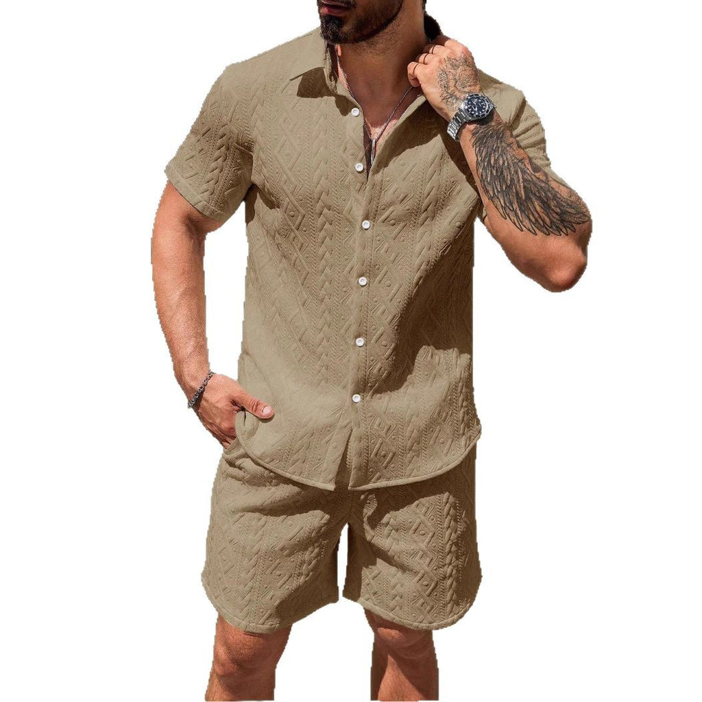 Men's Shirt Casual Loose Short Sleeves Shorts - 𝓢𝓱𝓸𝓹𝓵𝓮𝓬𝔂
