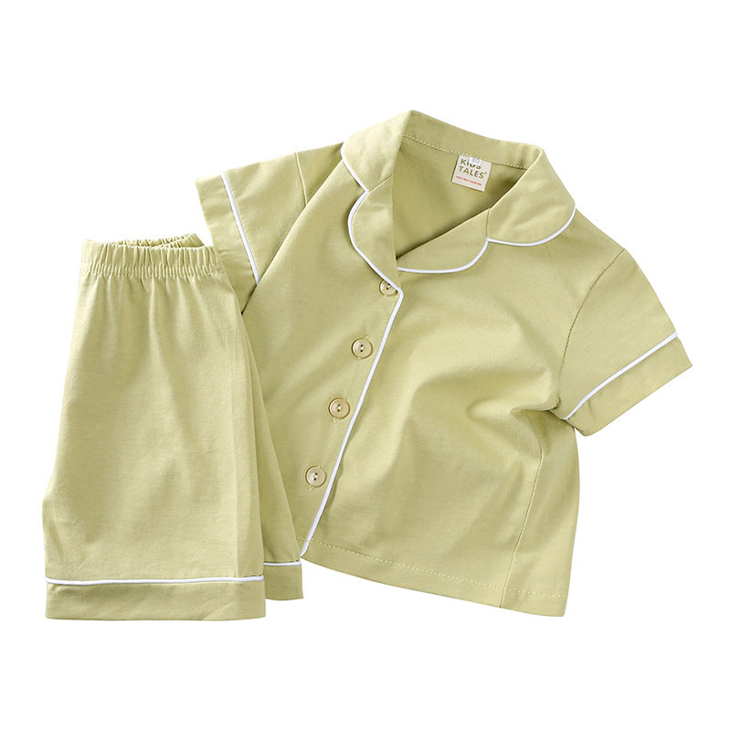 Casual Summer Children's Pure Cotton Soft Pajamas Suit - 𝓢𝓱𝓸𝓹𝓵𝓮𝓬𝔂