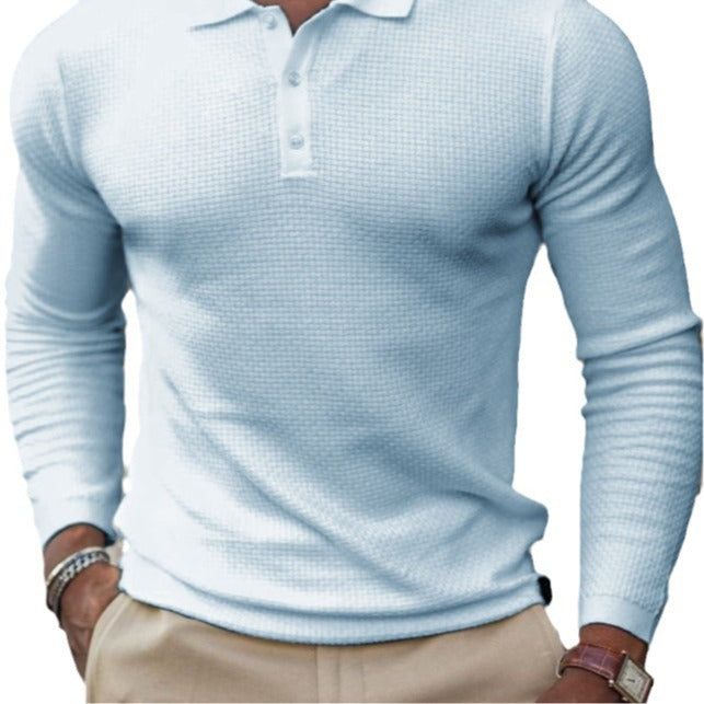 Men's Long Sleeve Inner Wear Loose Casual Solid Color Gradient Top - 𝓢𝓱𝓸𝓹𝓵𝓮𝓬𝔂