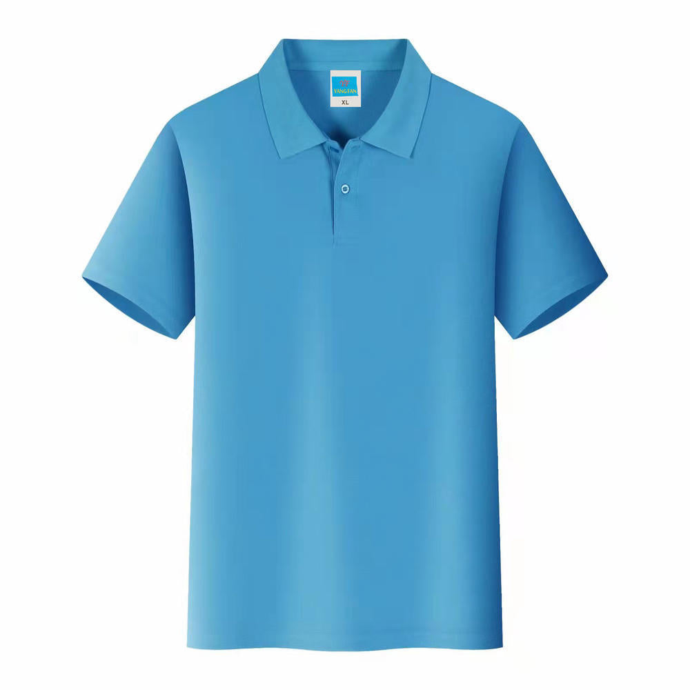 Men's Solid Color Polo Collar T-shirt Blank Short Sleeve - 𝓢𝓱𝓸𝓹𝓵𝓮𝓬𝔂