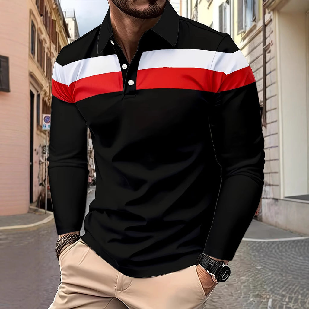 Men's Button Casual Slim Lapel 3D Printed Long Sleeve - 𝓢𝓱𝓸𝓹𝓵𝓮𝓬𝔂