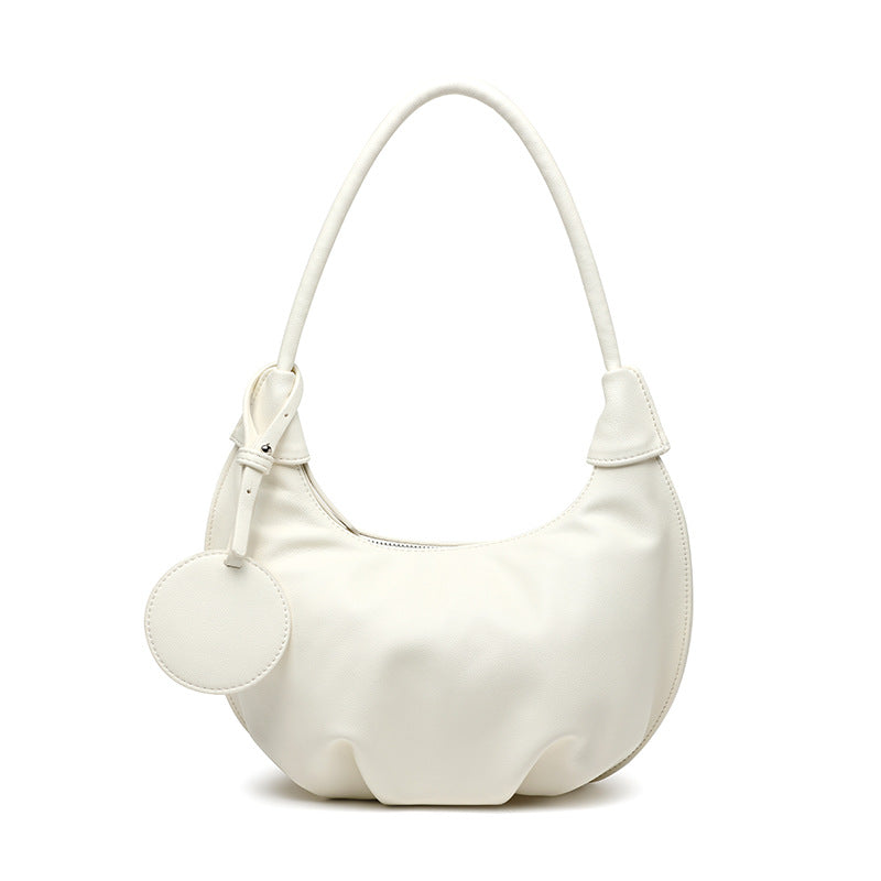 Portable Underarm Bag Leisure Soft Leather Versatile Shoulder Dumpling Bag - 𝓢𝓱𝓸𝓹𝓵𝓮𝓬𝔂