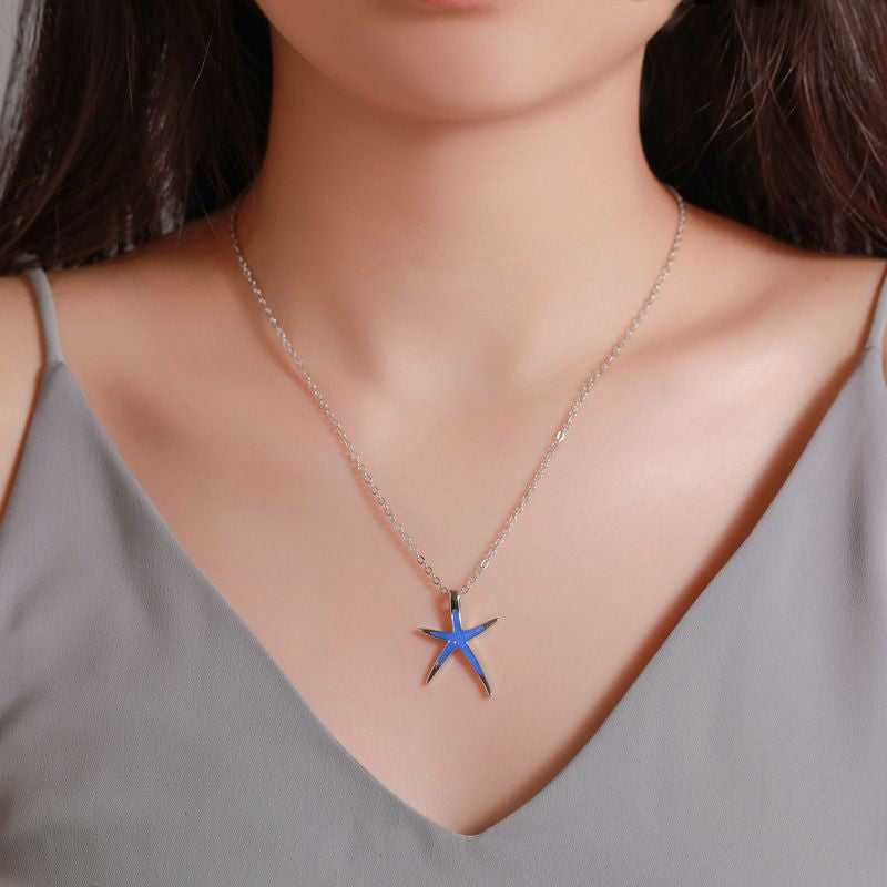 European And American New Starfish Pendant Fashion Simple Cute Starfish Women's Necklace - 𝓢𝓱𝓸𝓹𝓵𝓮𝓬𝔂