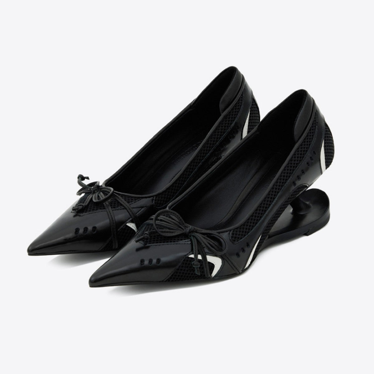 Retro Racing Shoes Suspension Profiled Heel Pointed Low-cut High Heels - 𝓢𝓱𝓸𝓹𝓵𝓮𝓬𝔂