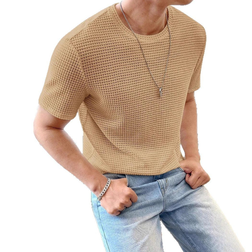 Men's Casual Loose Solid Color Short Sleeve - 𝓢𝓱𝓸𝓹𝓵𝓮𝓬𝔂