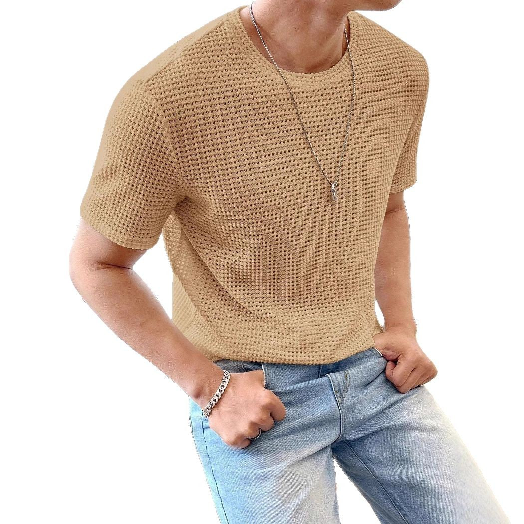 Men's Casual Loose Solid Color Short Sleeve - 𝓢𝓱𝓸𝓹𝓵𝓮𝓬𝔂