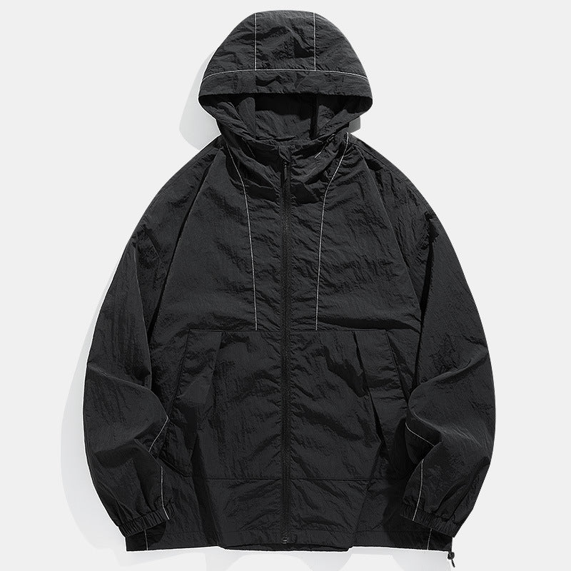 Outdoor Windproof Waterproof Crisp Loose Hoodie Workwear Jacket Coat - 𝓢𝓱𝓸𝓹𝓵𝓮𝓬𝔂