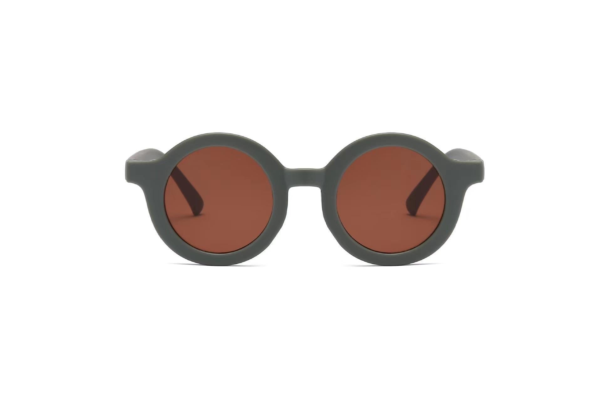 Children's Sunglasses Vintage Round Frame Sun Glasses - 𝓢𝓱𝓸𝓹𝓵𝓮𝓬𝔂
